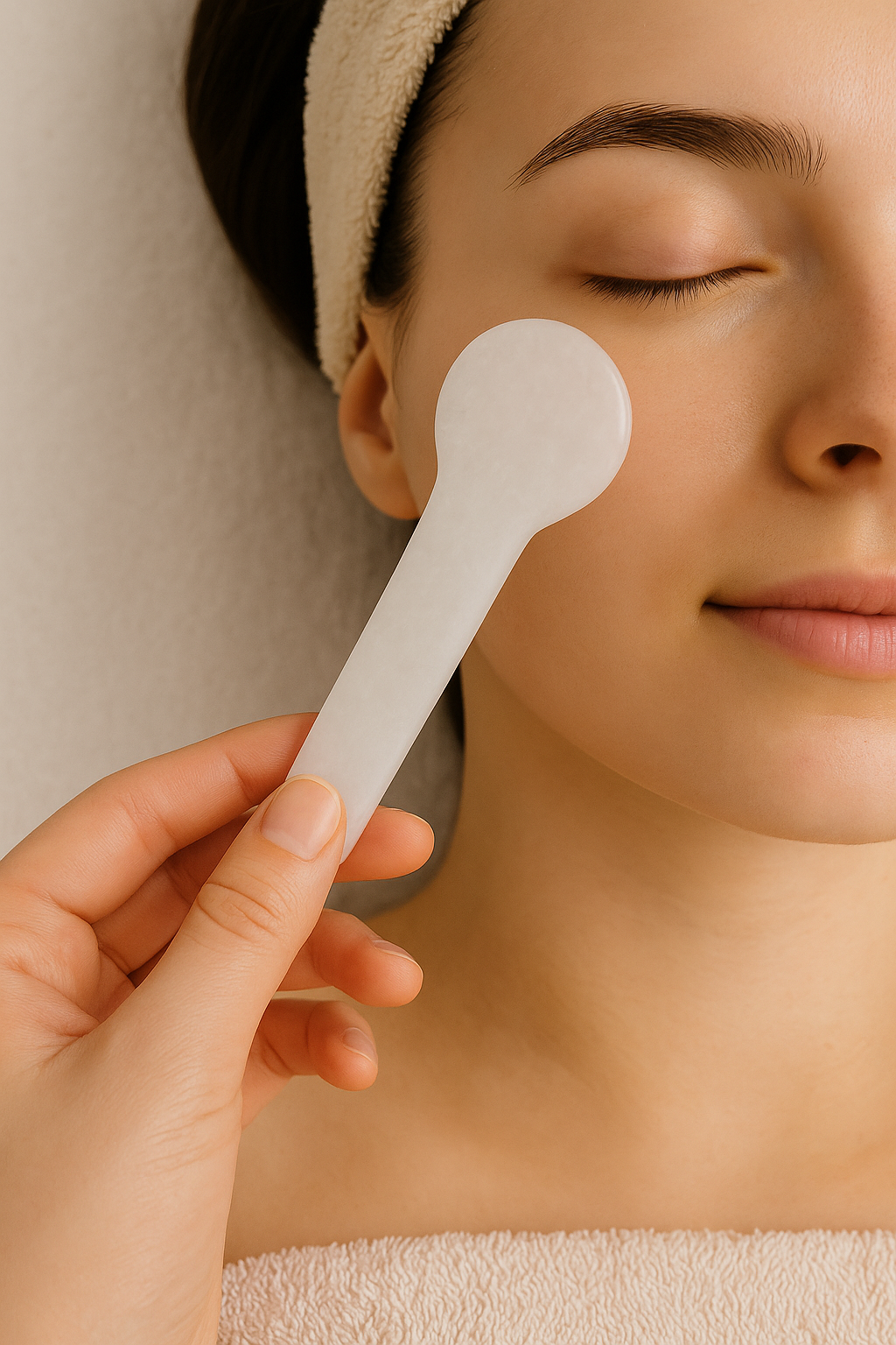 White Jade Massage Spoon